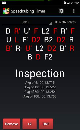 Speedcubing Timer screenshot 1