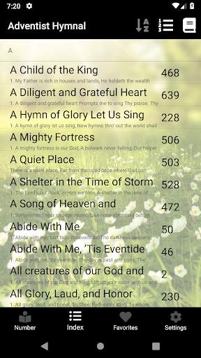 Adventist Hymnal with piano sheet screenshot 4
