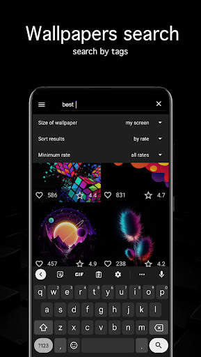 Black Wallpapers 4K (Dark) screenshot 3
