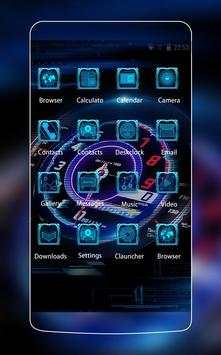 Speedometer Car Theme: Speedy, lighting racing car screenshot 2