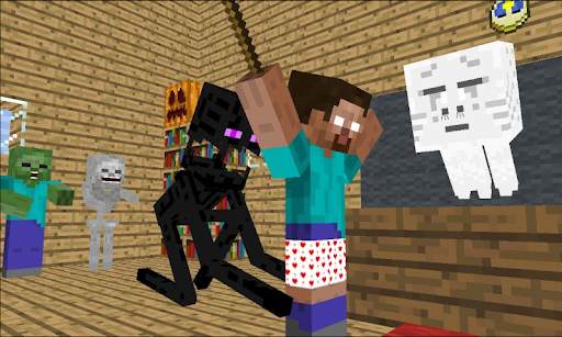 Monster School Mod for Minecraft PE screenshot 1