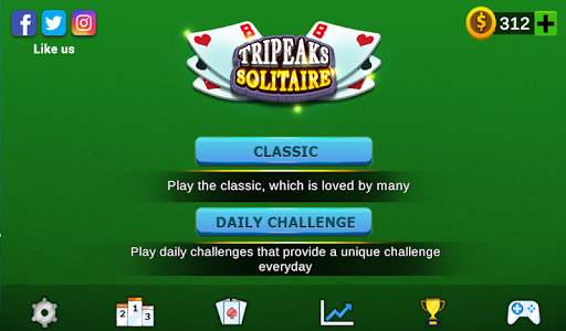 Tripeaks Solitaire Card Game screenshot 1