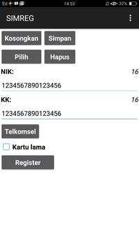 Registrasi SIM 3 Langkah screenshot 2