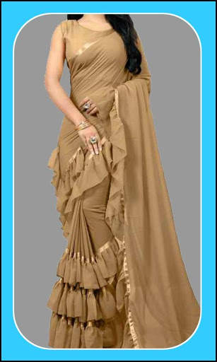 Women Fashion Ruffle Saree App Free screenshot 2