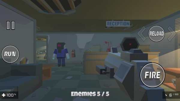 Zombie Poli Rendah - Fps Permainan screenshot 1