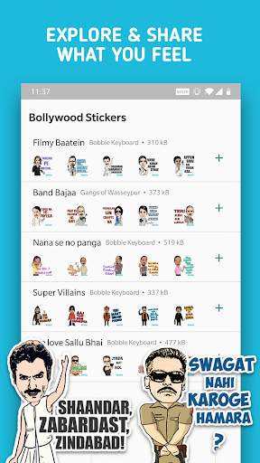 Bollywood Stickers for WhatsApp - WAStickerApps screenshot 2