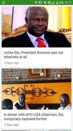 Sierra Leone news screenshot 1