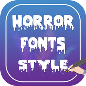 Horror Fonts Style icon