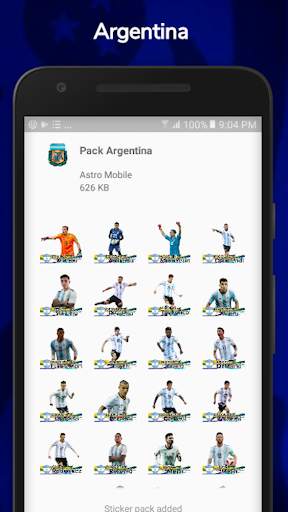 ⚽America Cup Stickers for WhatsApp WAStickerApps screenshot 3