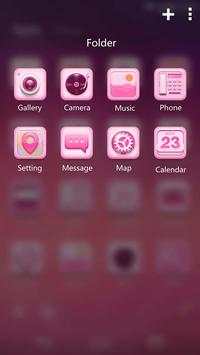 Pinky Rocket GO Launcher Theme screenshot 6