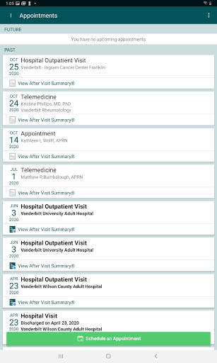 My Health at Vanderbilt screenshot 3