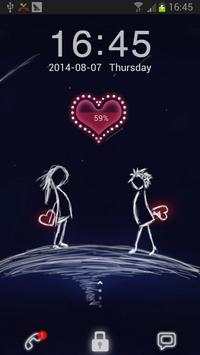 Forever Love Go Locker Theme 2 تصوير الشاشة