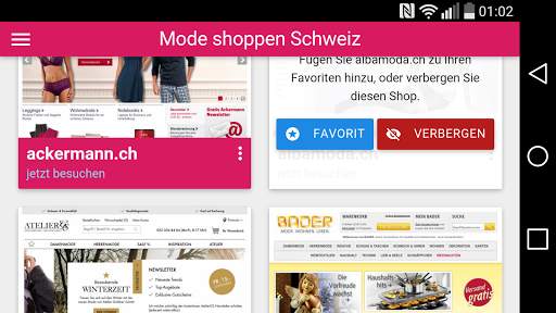 Mode Shops Schweiz - Shopping screenshot 3