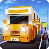 Blocky Bus SIM: Tourist Drive icon