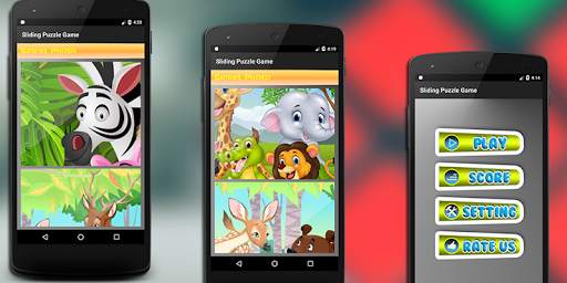 Sliding Puzzle Game: With Funny Animal Cartoon screenshot 2