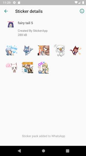 Fairy Tail Sticker Wa screenshot 6