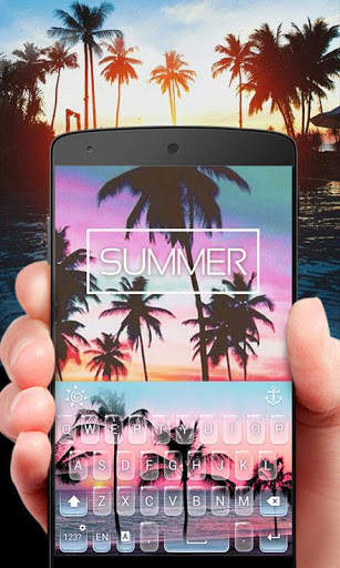 Summer GO Keyboard Theme screenshot 3