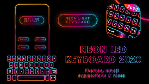 Neon Keyboad 2020 : Neon LED Keyboard स्क्रीनशॉट 1