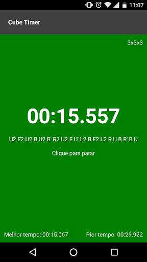 Cube timer screenshot 2