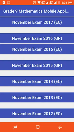 Grade 9 Mathematics Mobile Application screenshot 3