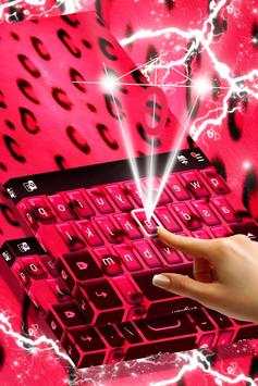 Tema Keyboard Cheetah Pink screenshot 2