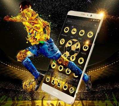 Tema Emas Sepak Bola Mewah screenshot 2