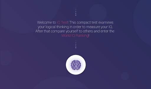 Intelligence Test & IQ World Ranking screenshot 1