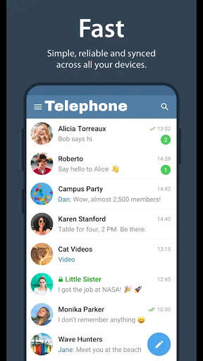 Telephone Messenger screenshot 1