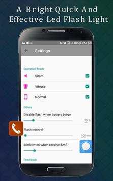 Flashlight Alerts on Incoming calls and sms screenshot 3