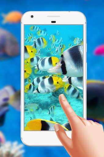 Aquarium Magic Touch Live Wallpaper 3 تصوير الشاشة