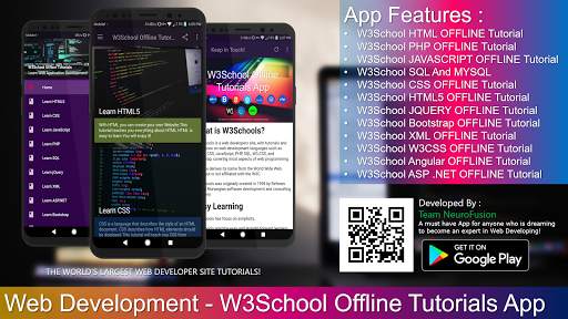w3school web Tutorials - Learn Angular/html5/php screenshot 9