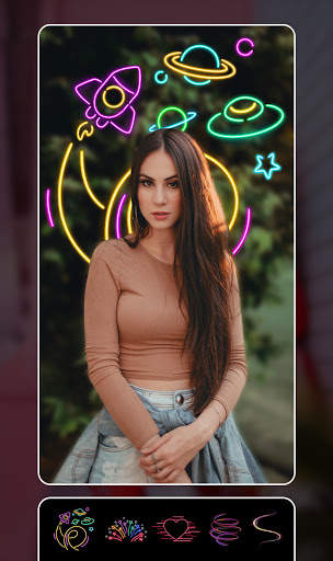 Spiral Photo Editor : Neon Effects, Blur Photo screenshot 7