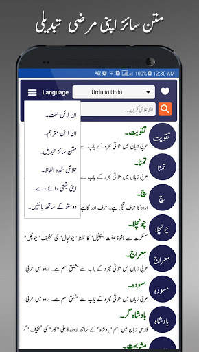 Offline Urdu Lughat – Urdu to Urdu Dictionary screenshot 7