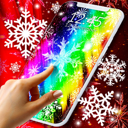Snow Stars Wallpaper ❄️Winter Free Live Wallpapers icon