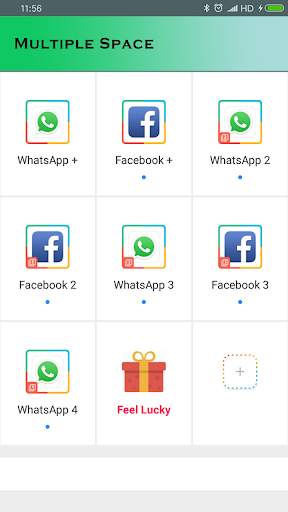 Multiple space : Parallel Accounts screenshot 1