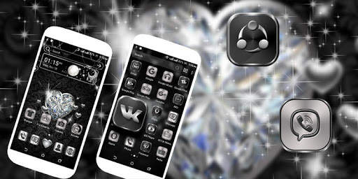 Diamond Heart Launcher Theme screenshot 1