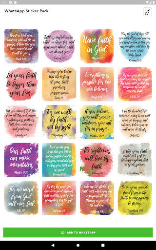 Have Faith in God Stickers for WhatsApp screenshot 9