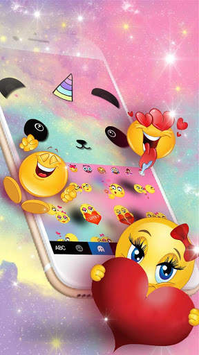 Cartoon Unicorn Panda Keyboard Theme screenshot 4