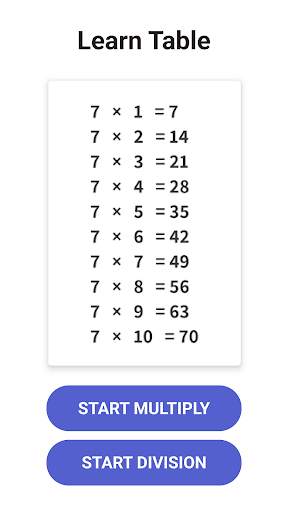 Times Table  - Learn Math screenshot 1