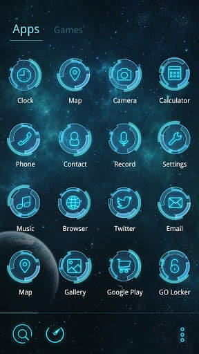 Nucleus GO Launcher Theme screenshot 4