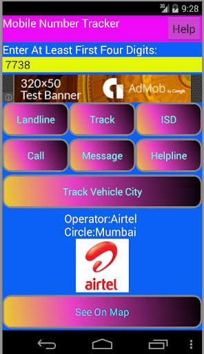 Mobile Number Tracker screenshot 1