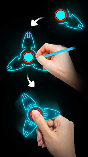 Draw Finger Spinner screenshot 2