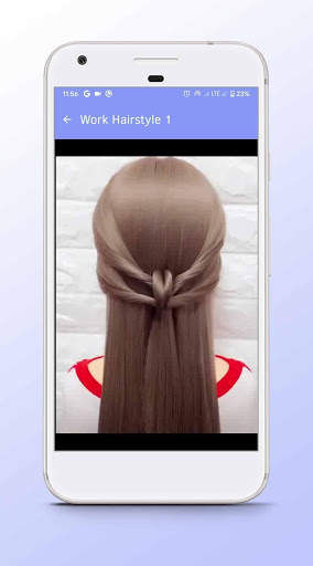Work Hairstyle - Video Step By Step Offline screenshot 5