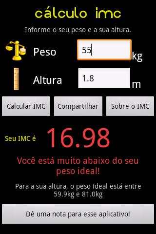 Cálculo IMC screenshot 6