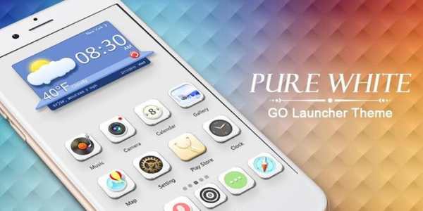Pure White GO Launcher Theme screenshot 6