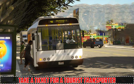 Tourist Bus Off Road Drive Sim screenshot 1