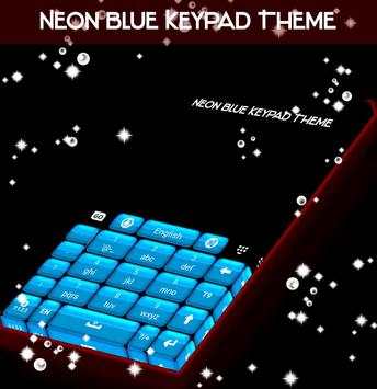 Neon Blue Keypad Theme screenshot 5