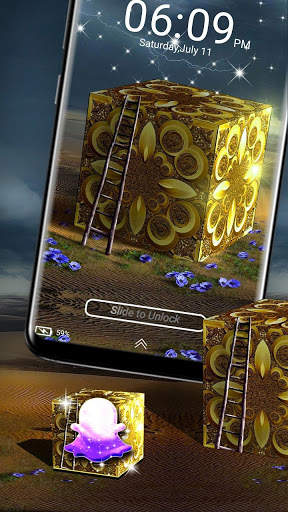 Golden Cube Launcher Theme screenshot 4