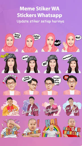 Meme Stiker WA Bergerak Lucu S screenshot 2