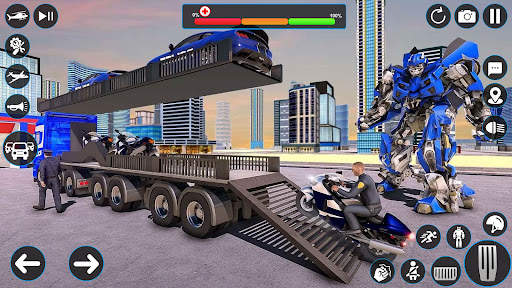 Police Robot Transport Games screenshot 5